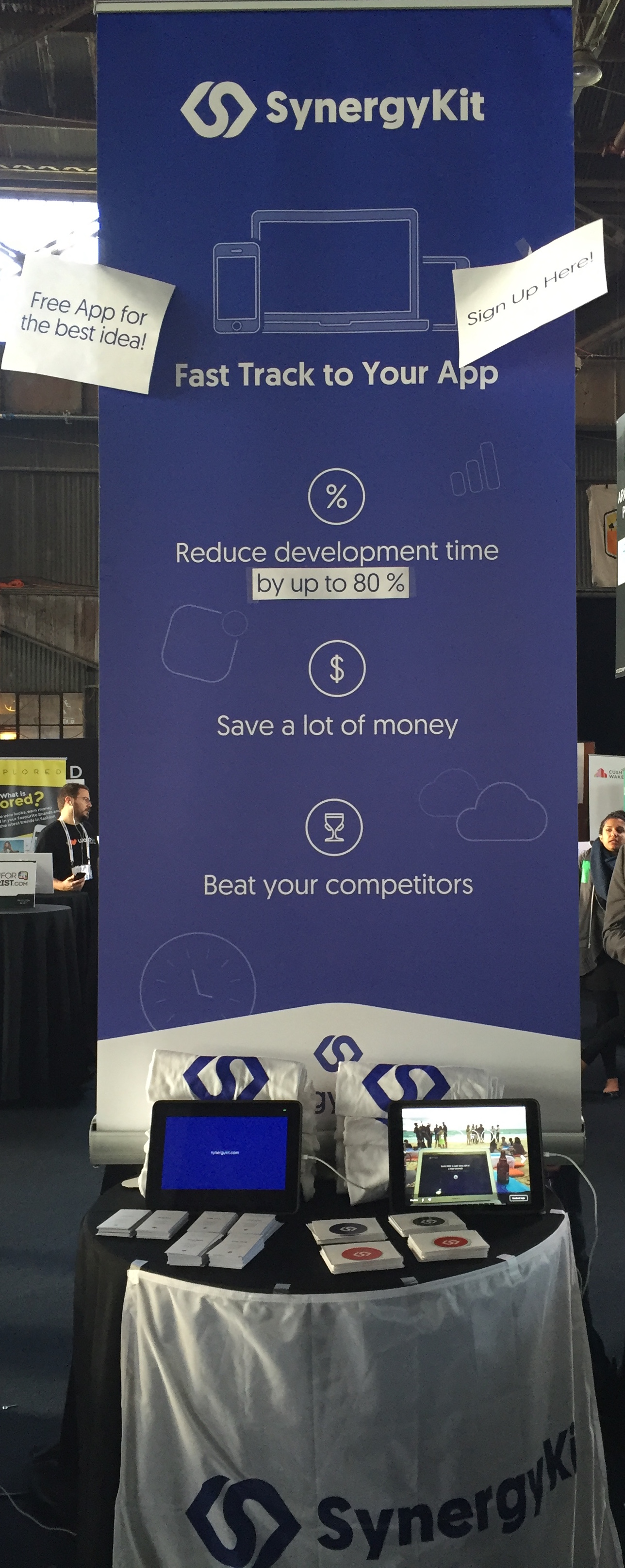 Booth at TechCrunch Disrupt